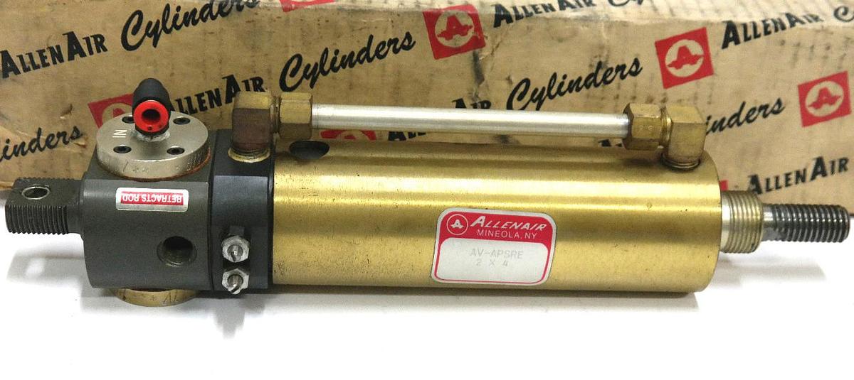 Used NEW ALLENAIR AV-APSRE-2X4 CYLINDER 2" BORE X 4" STROKE AV-AP-SR-E