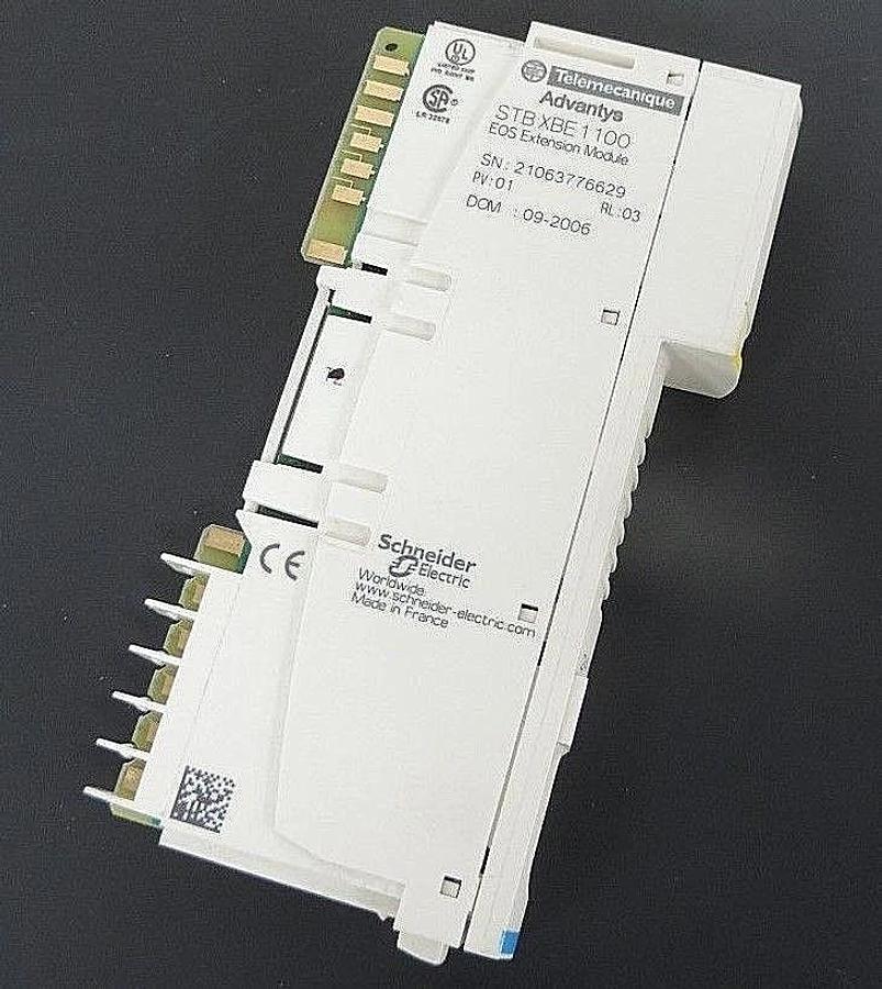Used TELEMECANIQUE STBXBE1100 EOS EXTENSION MODULE XBE1100, PV: 01, RL: 03