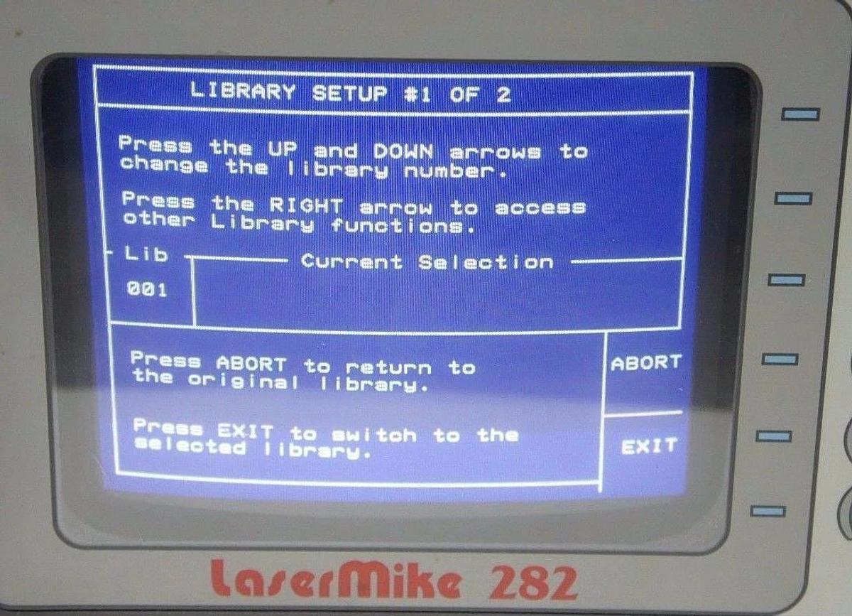Used LASERMIKE 282 CONTROLLER UNIT 282-6001 AM4783 115VAC 4.0AMP 50/60HZ