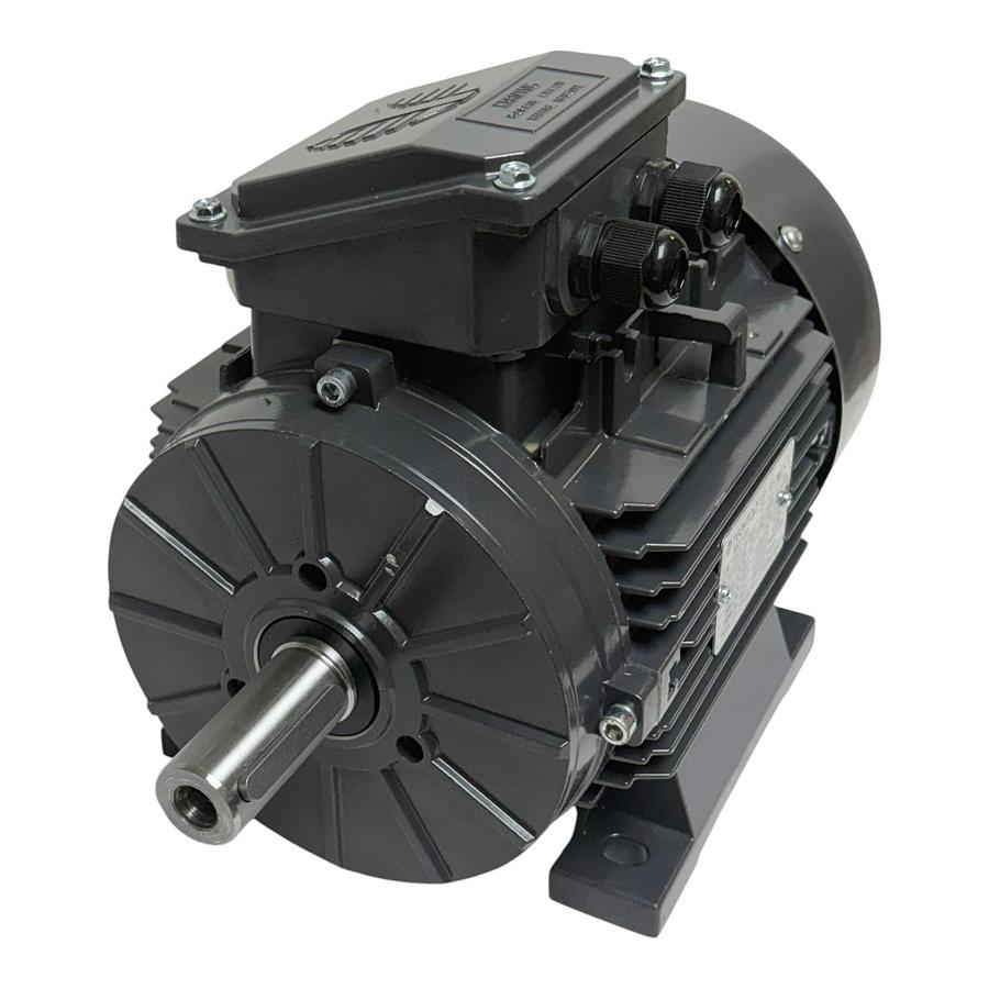 Used Techtop T100L2-4 3-Phase Electric Motor 3kW 4HP IE3 B3 Foot Mount New Surplus