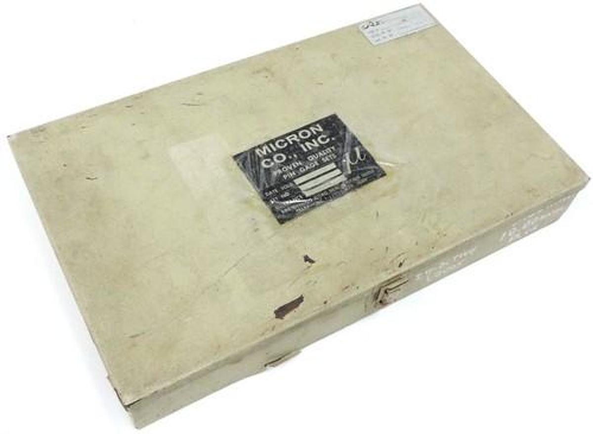 Used MICRON PIN GAGE SET 5.02-10.00 *INCOMPLETE* 5.02mm 10.00mm PLUS TYPE