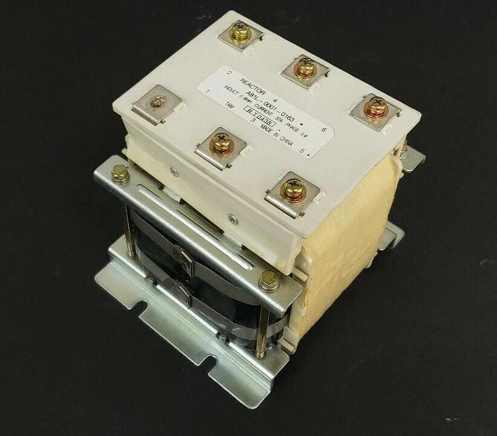 Used FANUC A81L-0001-0163 REACTOR AC 37AMP, 3PHASE, 528V, A81L00010163