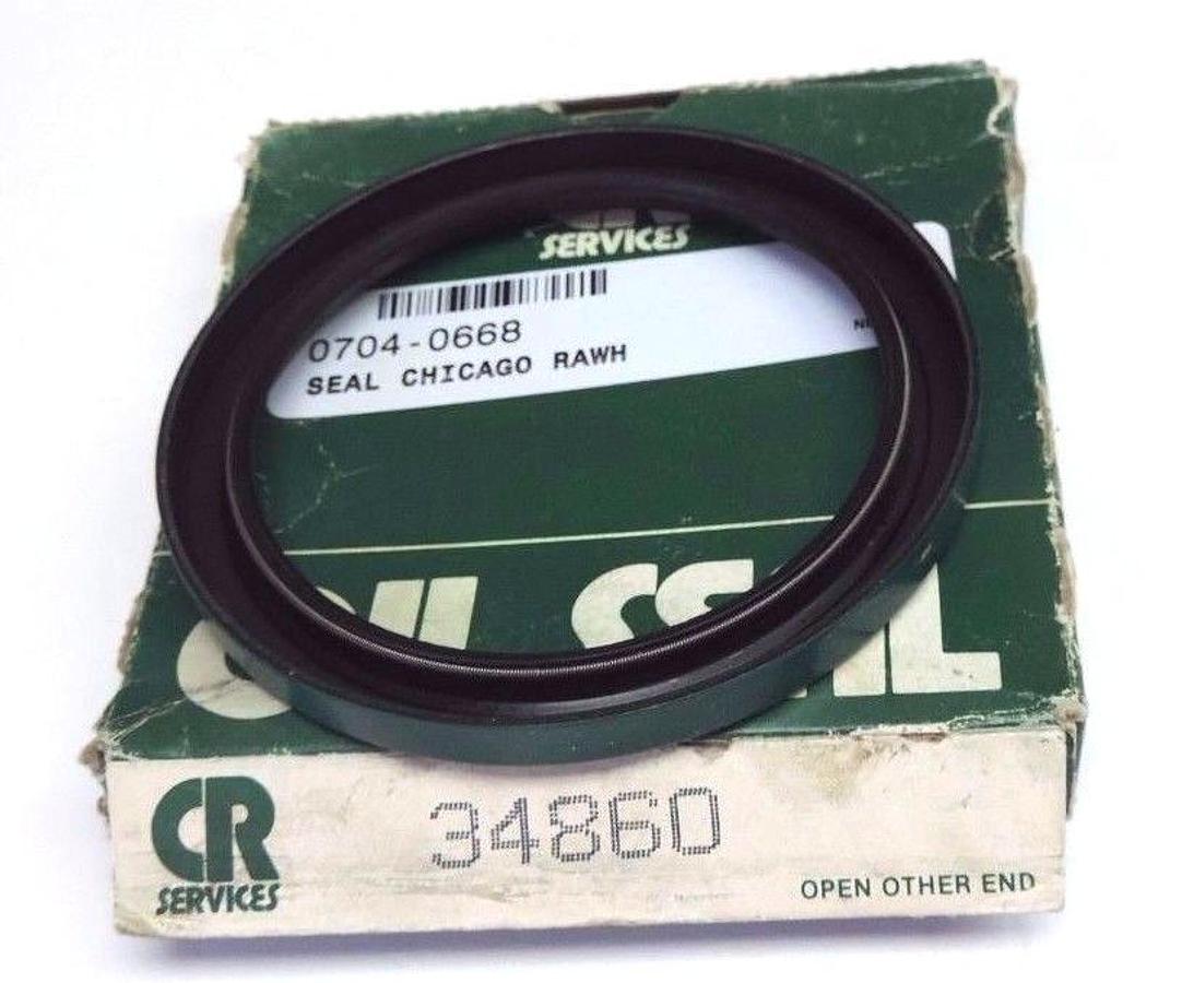 Used NIB CHICAGO RAWHIDE 34860 OIL SEAL 3.5X4.376X0.375IN