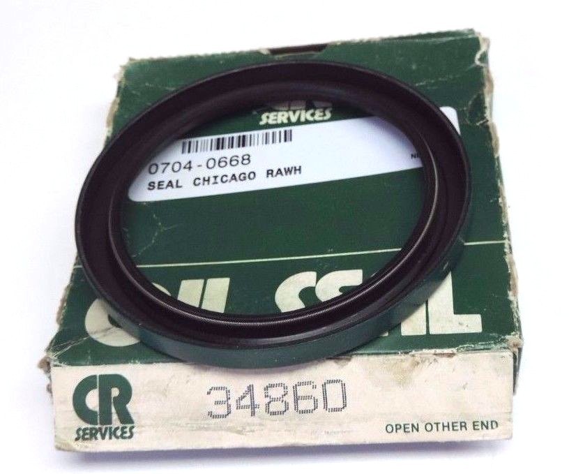 Used NIB CHICAGO RAWHIDE 34860 OIL SEAL 3.5X4.376X0.375IN