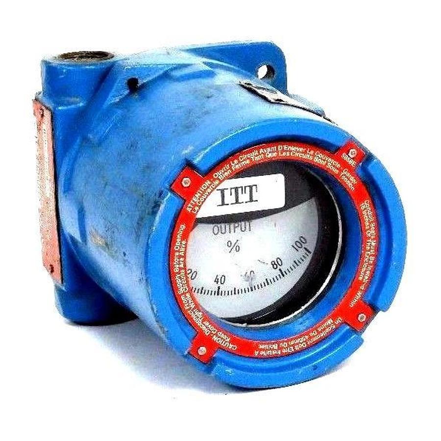 Used ITT BARTON 3920/3W/20/LN/RI/FX TRANSMITTER RANGE: 50-300 DEG. F, SENSOR 385-100