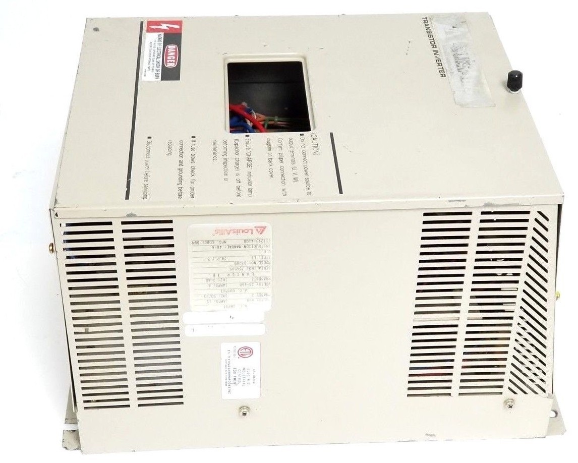 Used LOUIS ALLIS ESP-130 TRANSISTOR INVERTER DRIVE 92285 TYPE: L1 5HP (INCOMPLETE)