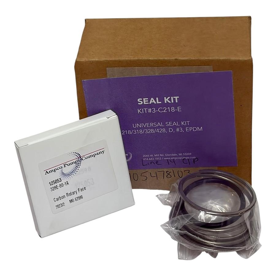Ampco Pumps KIT#3-C218-E Universal Seal Kit with 125053 Carbon Rotary Face New