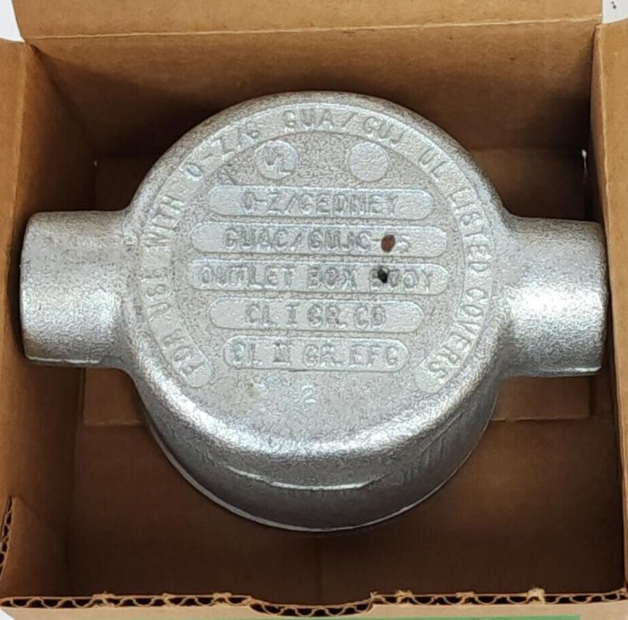 NEW O-Z/GEDNEY GUAC-75 / GUAC75 3/4'' EXPLOSION PROOF OUTLET BOX TYPE C