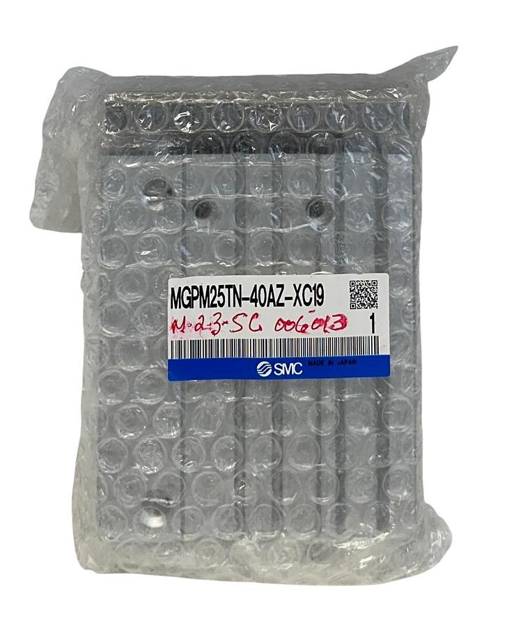 Used SMC MGPM25TN-40AZ-XC19 / MGPM25TN40AZXC19 MGP COMPACT GUIDE CYLINDER NSFS