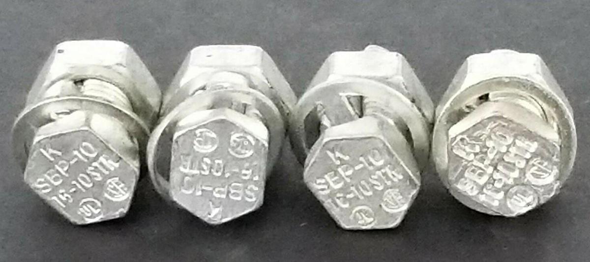 Used LOT OF 4 K SBP-10 SPLIT BOLT CONNECTORS 16-10STR SBP10