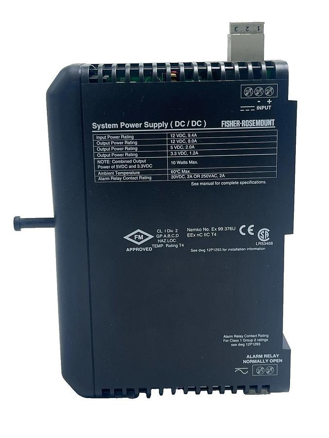 Fisher Rosemount DeltaV KJ1501X1-BB1 Power Supply | 12P0678X042 REV K | VE5002