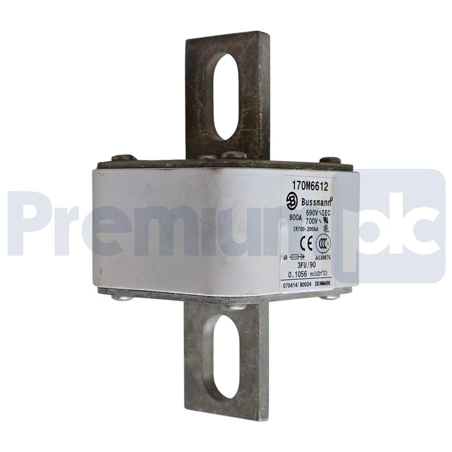 Used Eaton Bussmann 170M6612 High Speed Square Body Fuse Link 800A 690V 3FU/90 NSMP