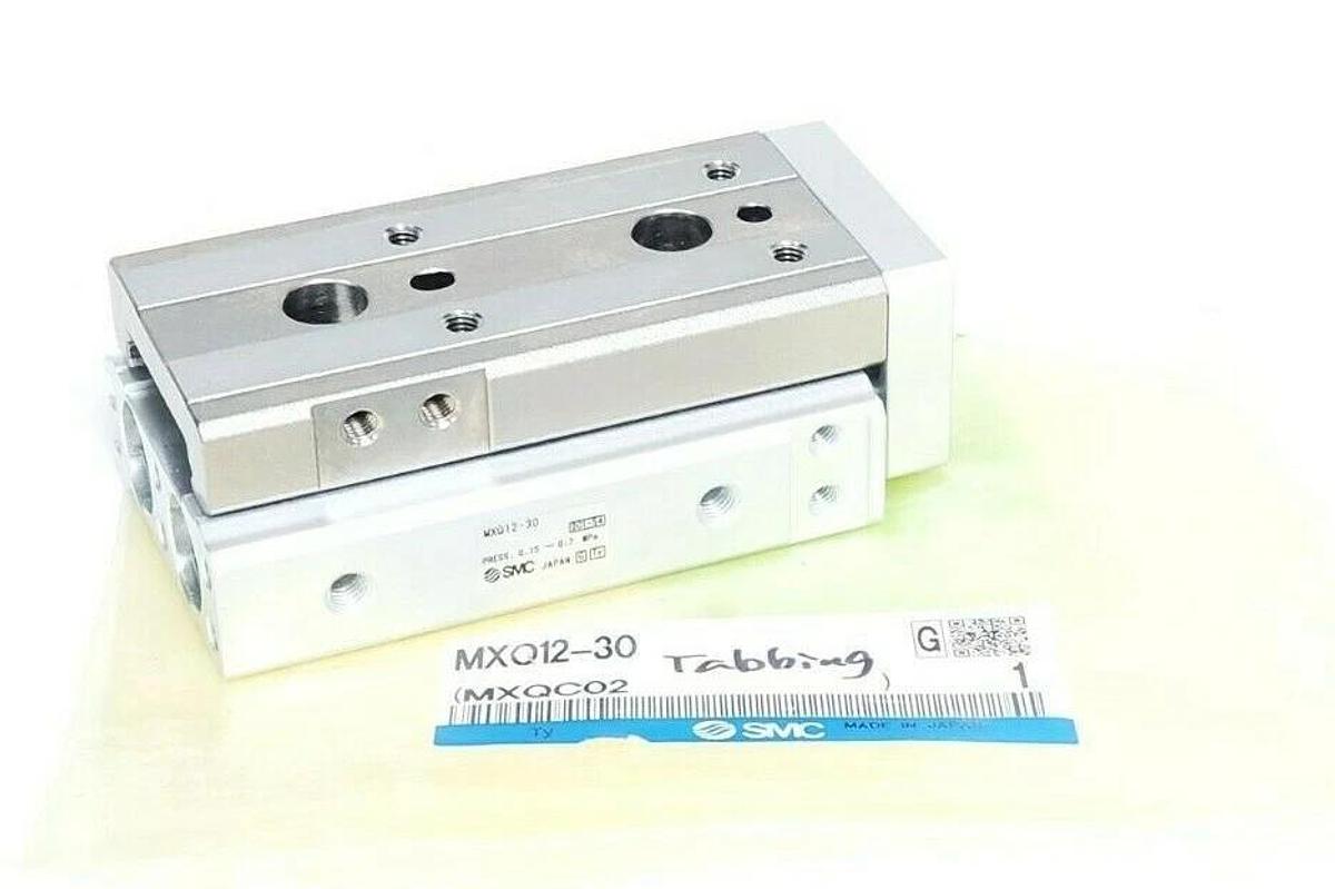 NEW SMC MXQ12-30 SERIES MXQ AIR SLIDE TABLE CYLINDER MXQC02 MXQ1230