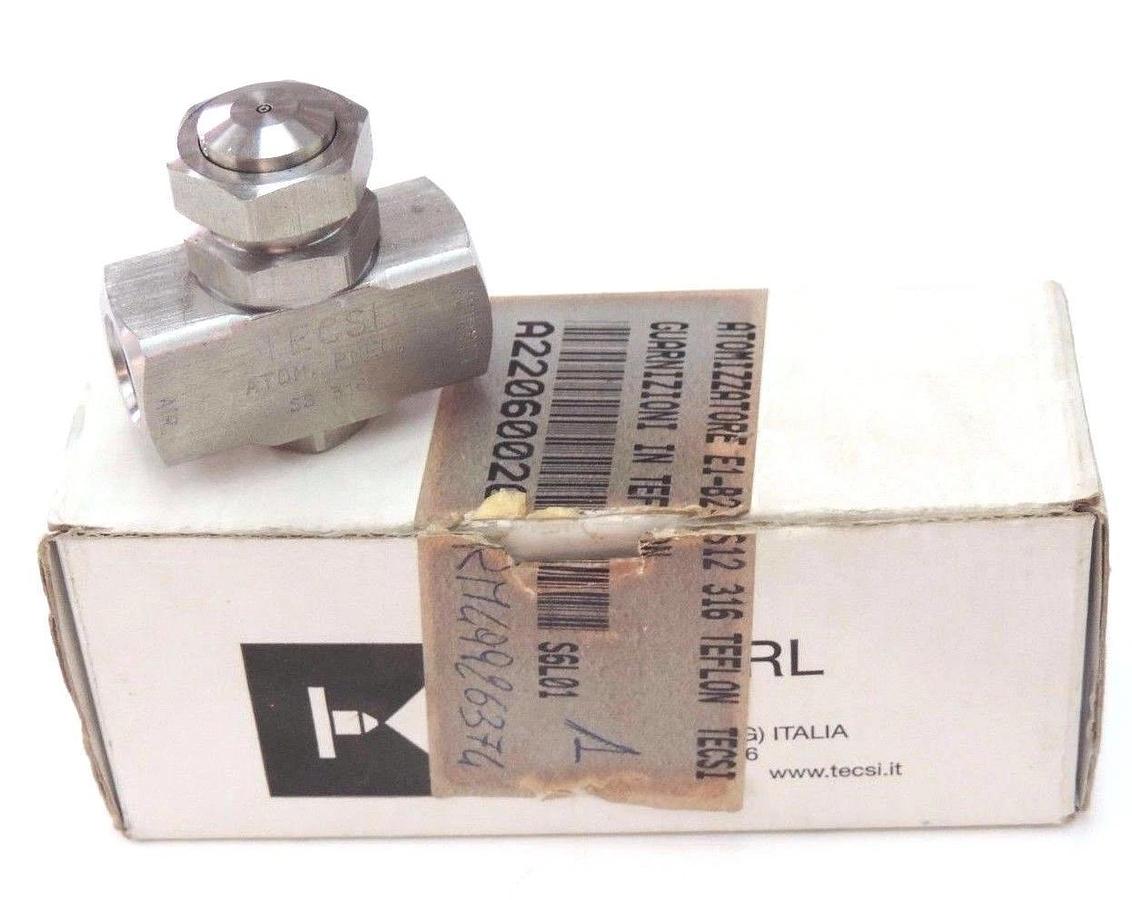 NIB ATOMIZZATORE TECSI SS 316 VALVE E1-B2-S12 316 TEFLON