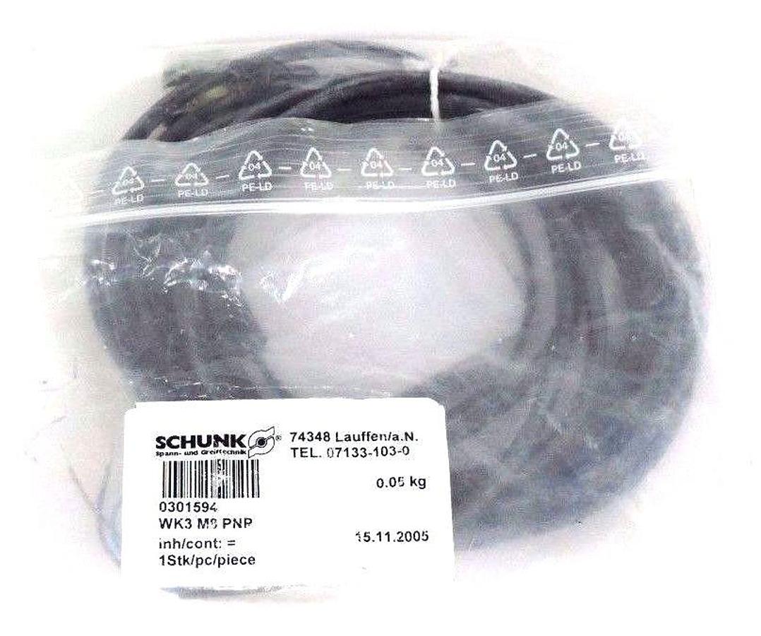 Used SCHUNK WK3 M8 PNP SENSOR 0301594 WK3M8PNP NEW