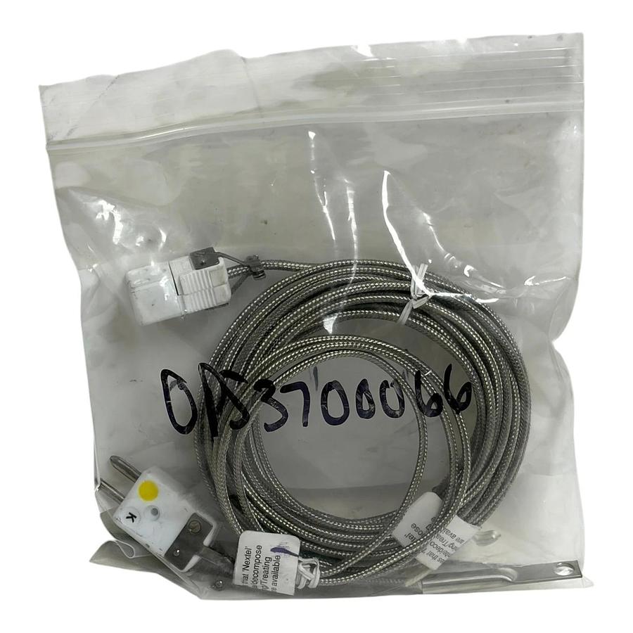 Omega Type K Thermocouple Probe & 25ft Extension Cable Set - New Surplus