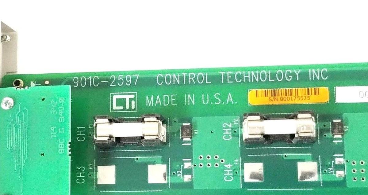 Used CONTROL TECHNOLOGY INC. 901C-2597 DC OUTPUT MODULE 2596-8 2596 2597 901A-16LED