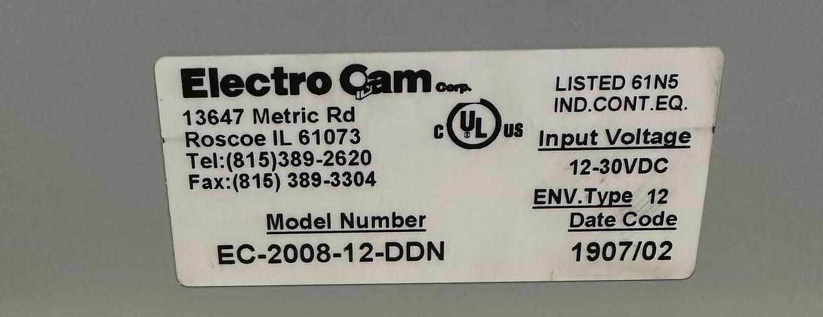 Used NEW ELECTRO CAM EC-2008-12-DDN / EC200812DDN ROTARY LIMIT SWITCH EC-2000 SERIES