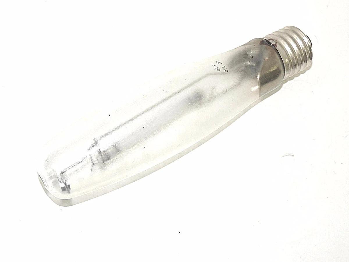 Used LOT OF 5 NIB GE LU 250 CLEAR HIGH PRESSURE SODIUM LAMP BULBS 250W