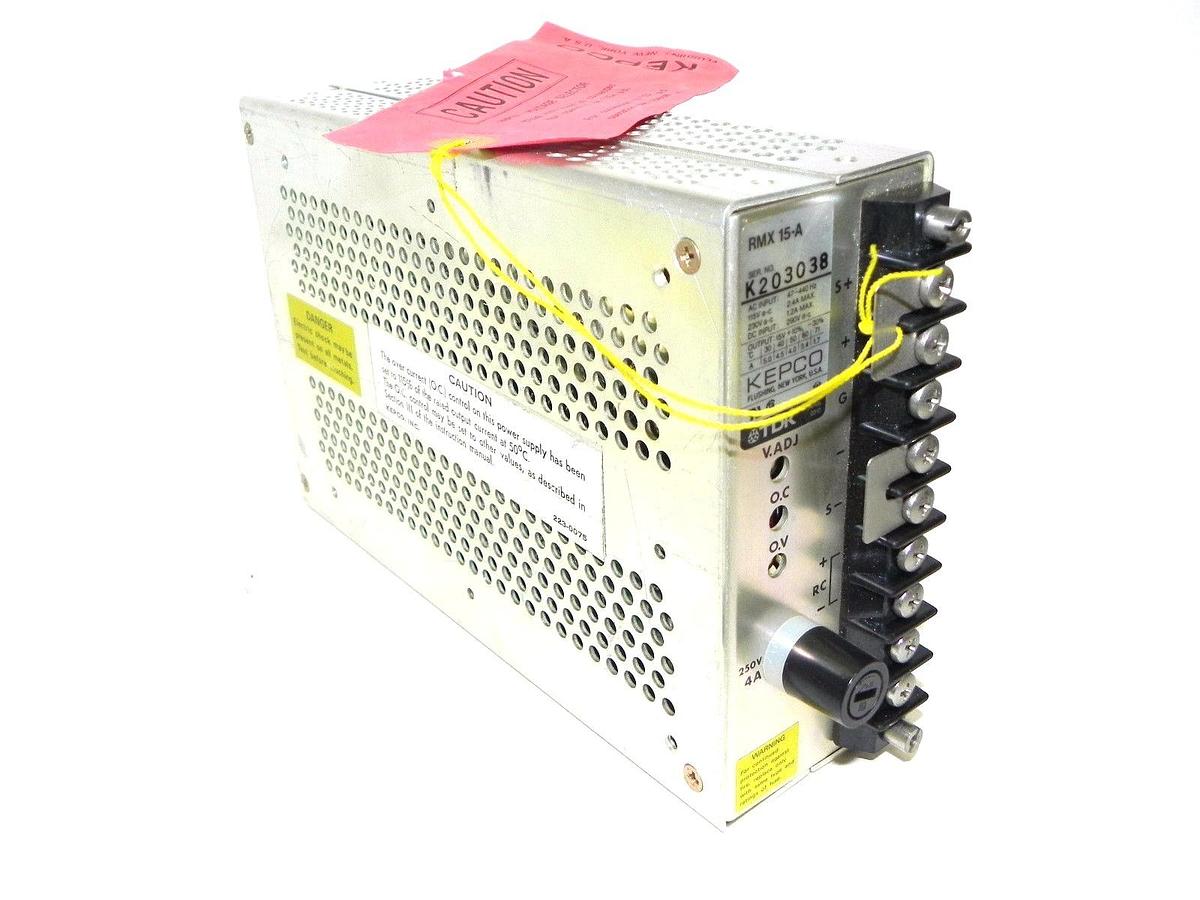 Used NEW TDK KEPCO RMX 15-A POWER SUPPLY RMX15A