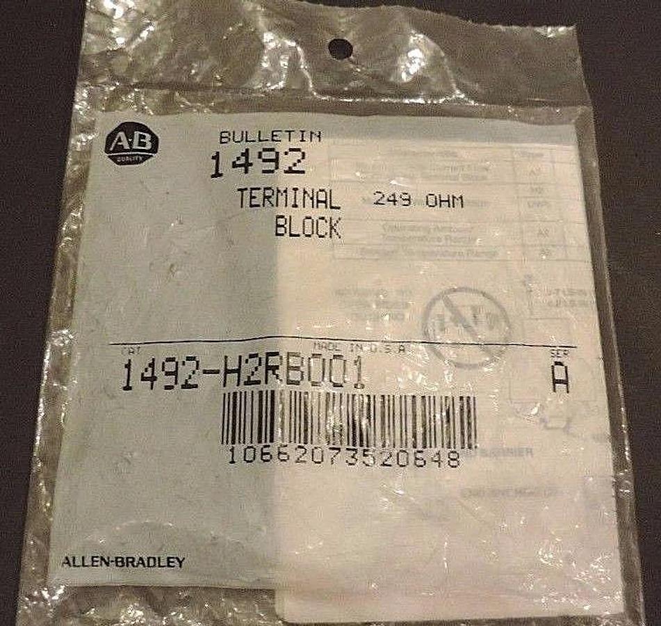 Used NEW ALLEN BRADLEY 1492-H2RB001 TERMINAL BLOCK 1492H2RB001, SER. A