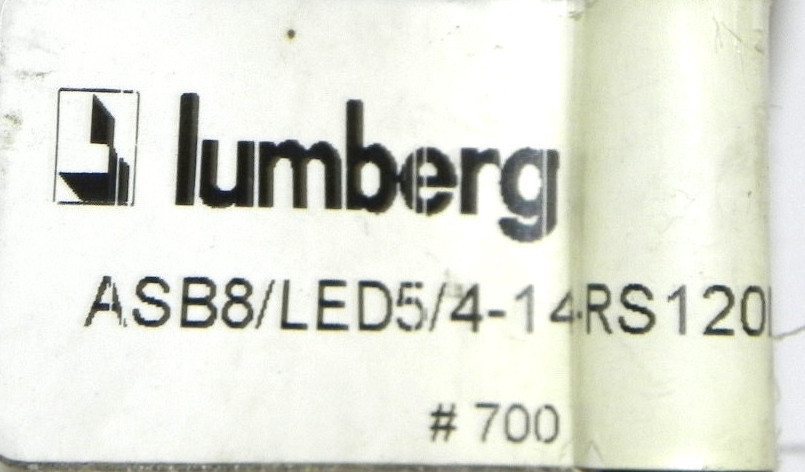 Used LUMBERG ASB 8/LED 5/4-14/RS120M DISTRIBUTION BOX MICRO 8PORT