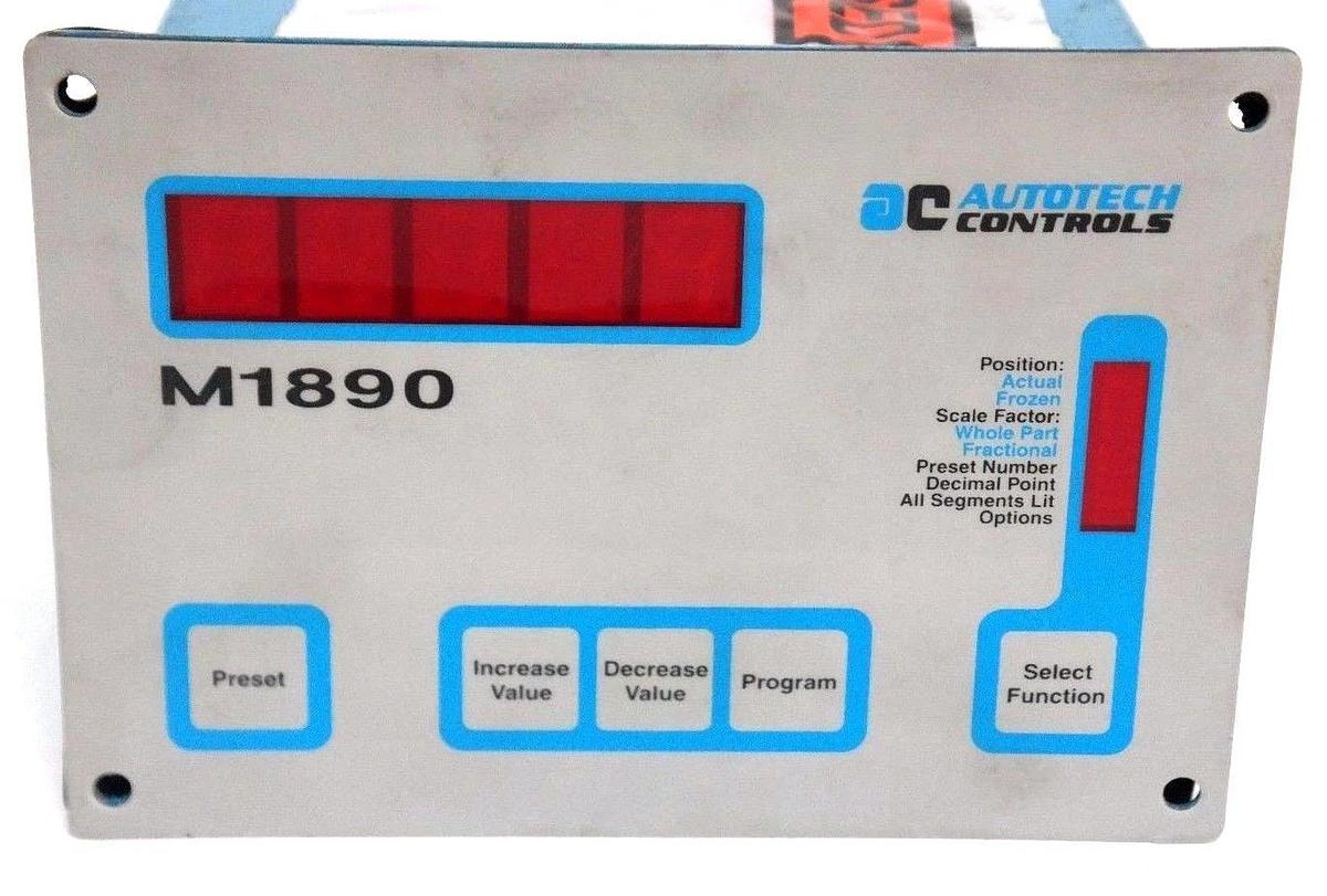 Refurbished REPAIRED AUTOTECH CONTROLS SAC-M1890-R1PB PROGRAMMABLE POSITION TRANSDUCER M1890