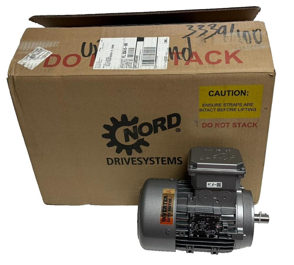 Used Nord SK 80L/6 CUS TF 3-Phase Electric Motor 230/400V 0.55kW New In Box