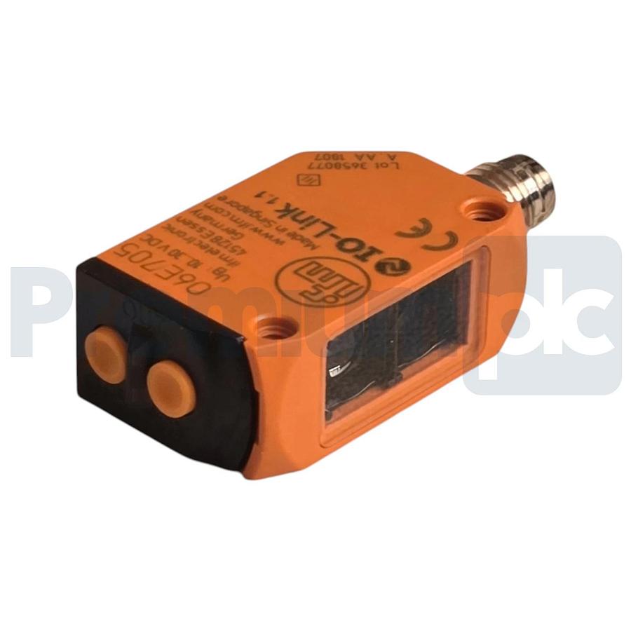 Used ifm O6E705 Through-beam Laser Sensor Receiver O6ELFNKG/AS/4P IO-Link NSFS