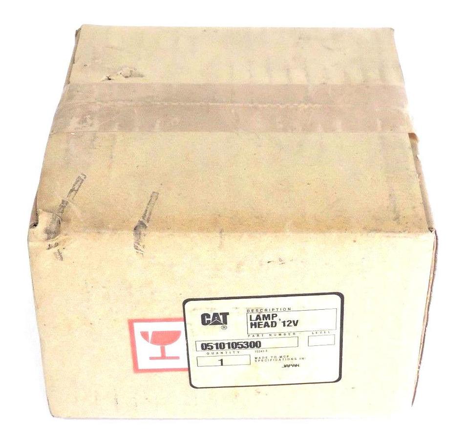 Used NEW SEALED CATERPILLAR 0510105300 LAMP HEAD 12V, 55WATT, 0510-10105300