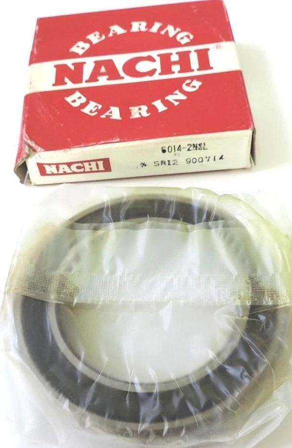 Used NIB NACHI 6014-2NSL BEARING DEEP GROOVE 70X110X20MM 60142NSL