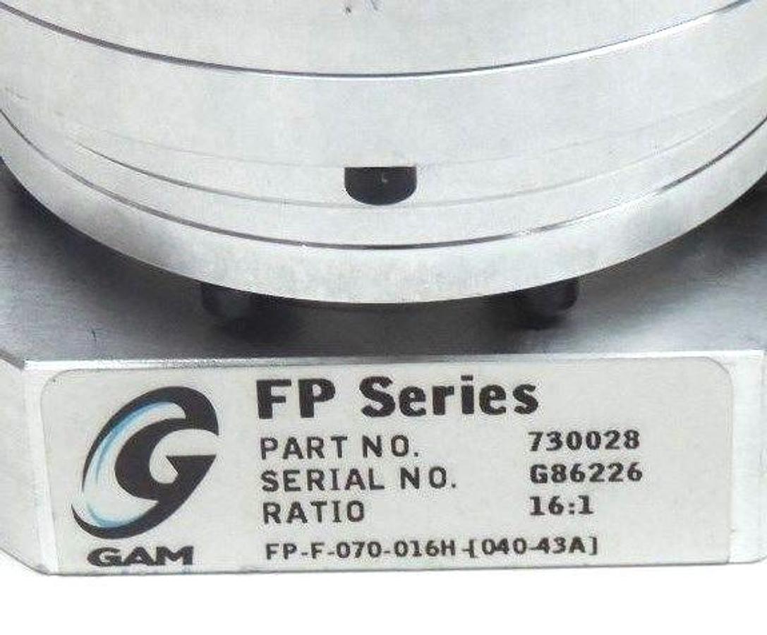 Used NEW GAM GEAR 730028 GEARHEAD 16:1 RATIO