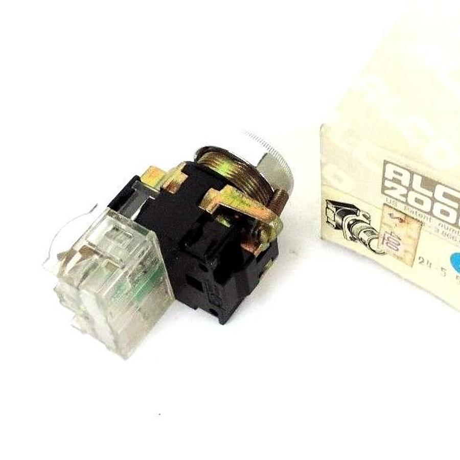 Used NIB ALCO 2000 24-5-506 PUSH BUTTON WHITE CAP, M2010B