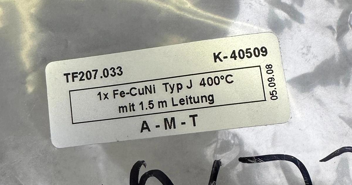 NEW A-M-T TF207.033 / TF207033 THERMOELEMENTS K-40509 1.5M