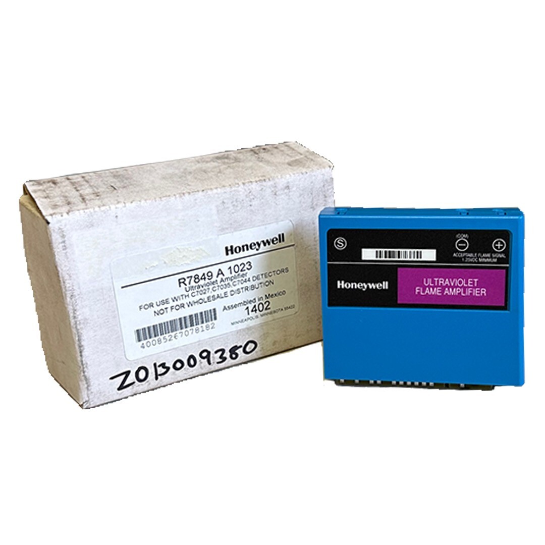 Used NEW HONEYWELL R7849 A 1023 / R7849A1023 ULTRAVIOLET AMPLIFIER FOR DETECTOR