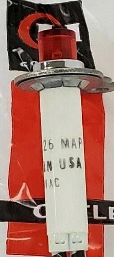 Used LOT OF 2 NIB CUTLER-HAMMER D26MAP-120 RELAY INDICATING LAMPS, 120VAC, D26MAP120