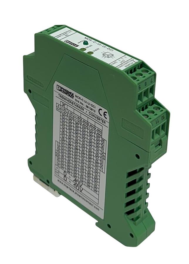 Used PHOENIX CONTACT MCR-C-UI-UI-DCI / 2810913 SIGNAL CONDITIONER 3-WAY 60mA NSMP