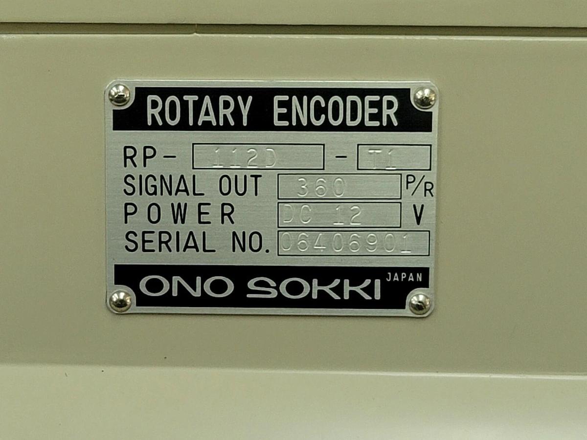 NEW ONO SOKKI RP-112D-T1 ROTARY ENCODER RP112D, DC 12V W/ MANUAL