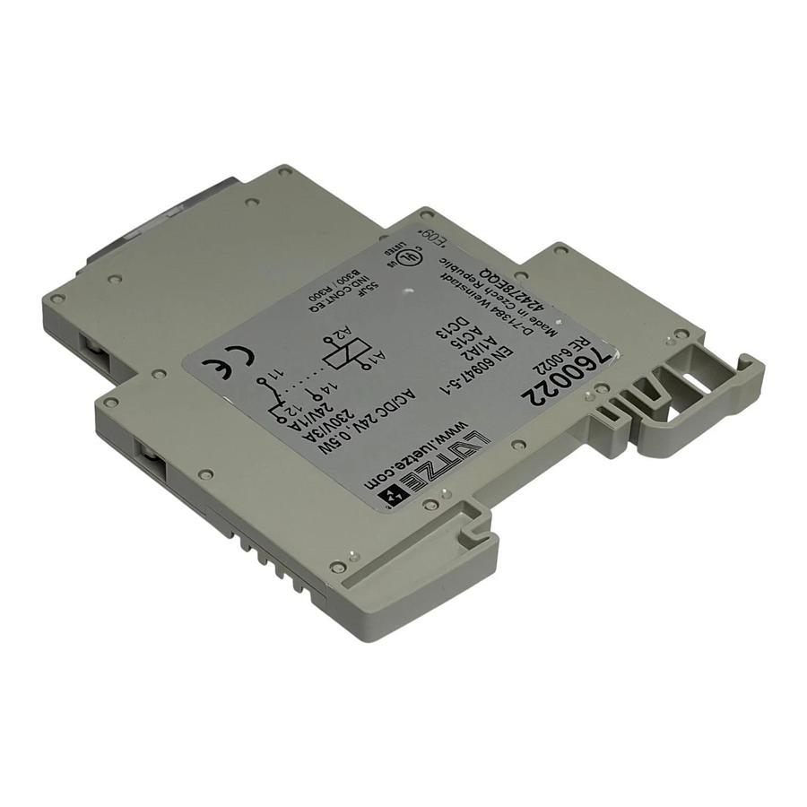 Lot of 3 Lutze 760022 RE 6-0022 Interface Relay Modules 24VAC/DC 230V 3A New