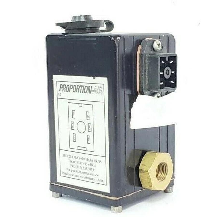 Used PROPORTION AIR INC QB1TFEE030 PNEUMATIC CONTROL VALVE 300PSIG MAX 0-10VDC