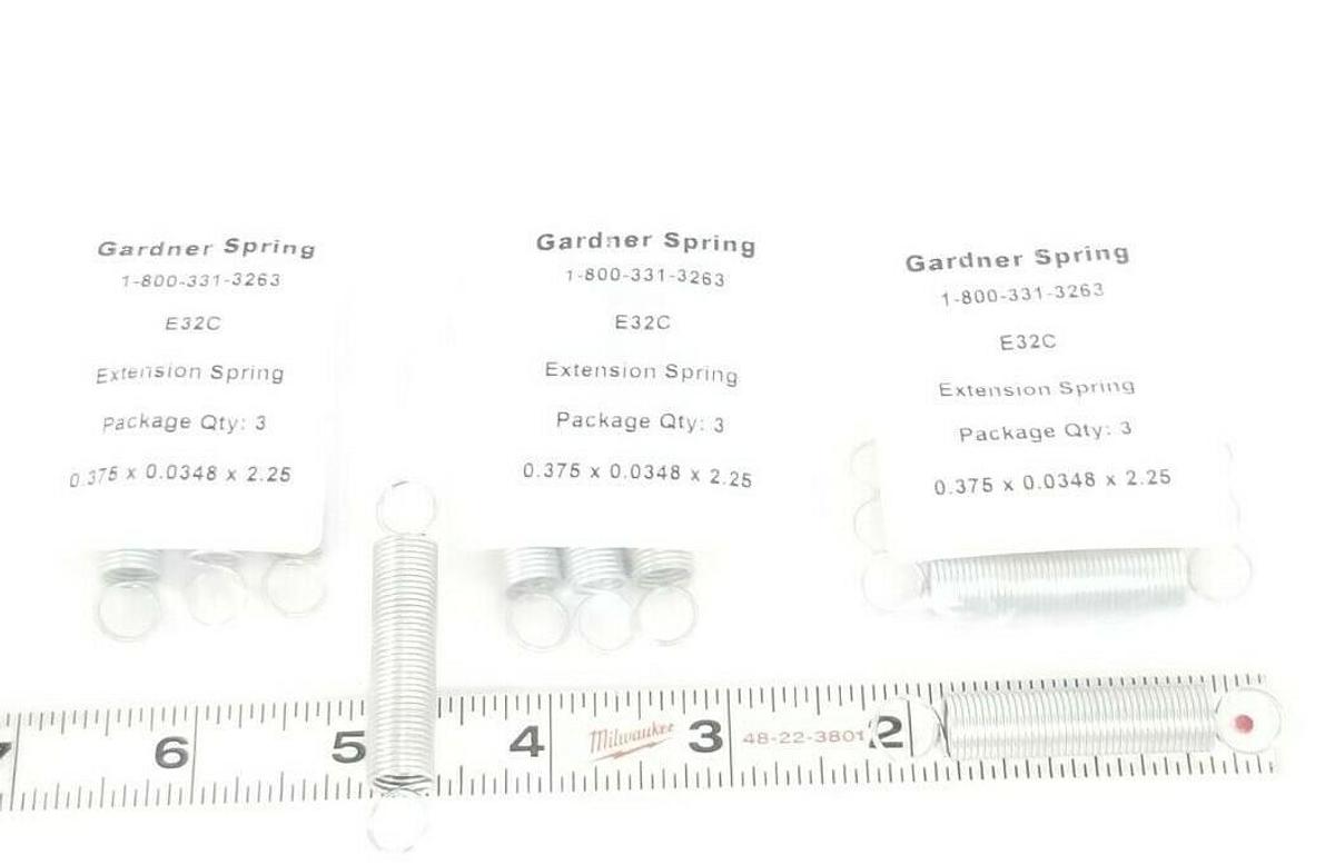 Used LOT OF 11 NEW GARDNER DENVER E32C EXTENSION SPRINGS 0.375x0.0348x2.25