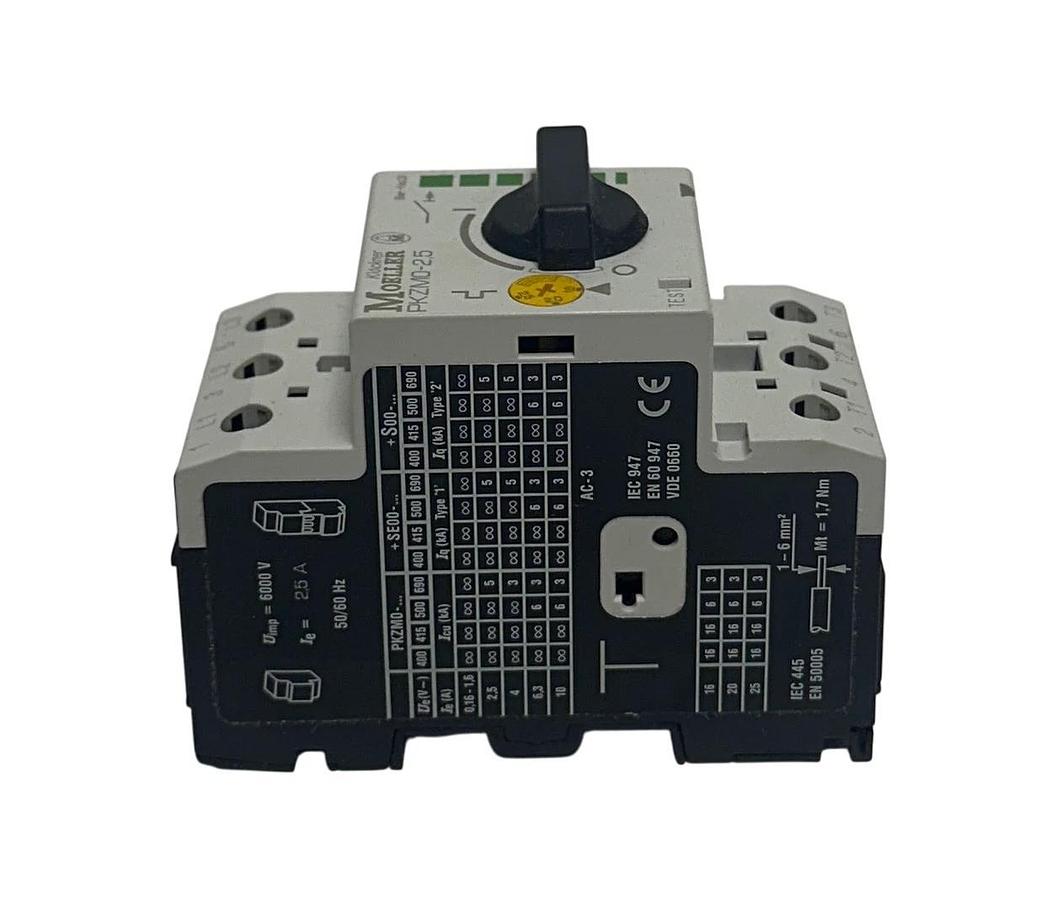 KLOCKNER MOELLER PKZM0-2,5 / PKZM025 MOTOR PROTECTIVE SWITCH 1.6-2.5A NSMP