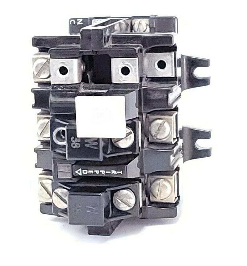 Used ALLEN BRADLEY 592-BOV16 OVERLOAD RELAY SER. B W/ TWO W38 HEATER ELEMENTS