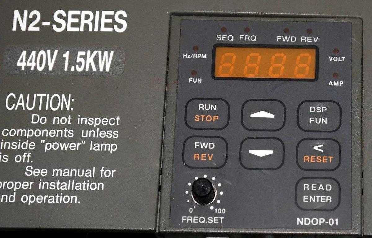 Used DRIVECON N2 SERIES VFN2-415-F3 DRIVE VFN2415F3 440V 1.5KW
