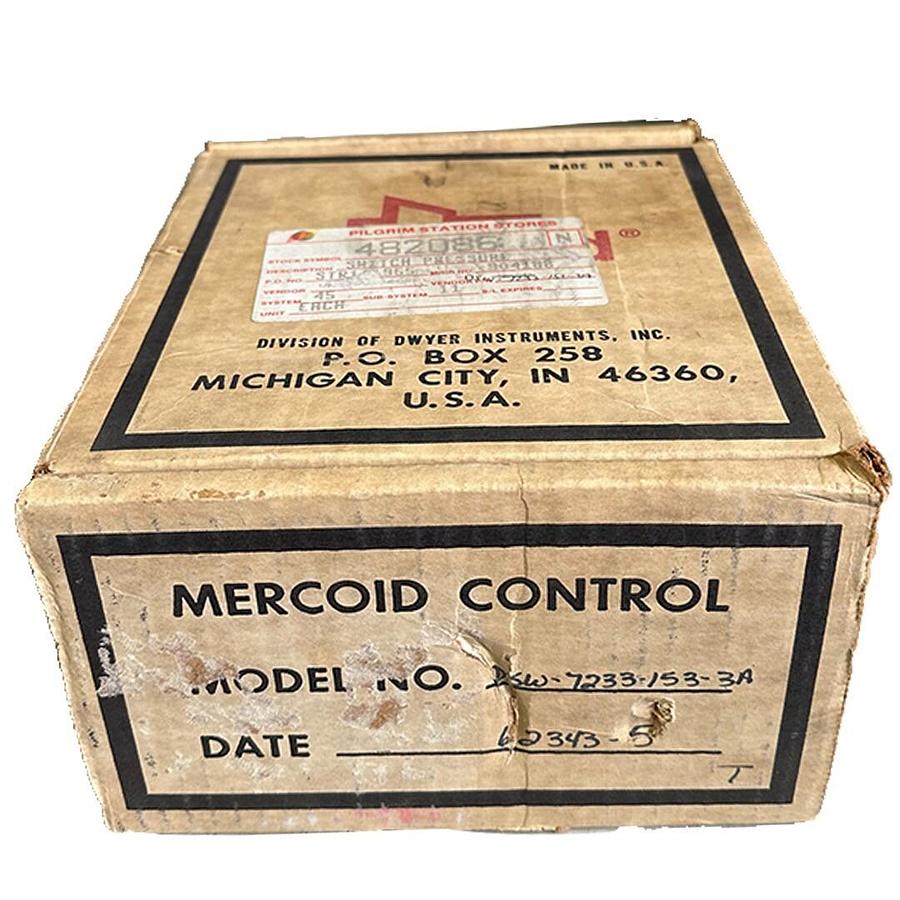 Used NEW MERCOID CONTROL DSW-7233-153-3A / DSW72331533A WEATHERPROOF PRESSURE SWITCH