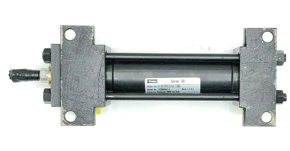 Used PARKER 01.50 C2HLTS14A 4.000 SERIES 2H PNEUMATIC CYLINDER 3000PSI 1.5" X 4"