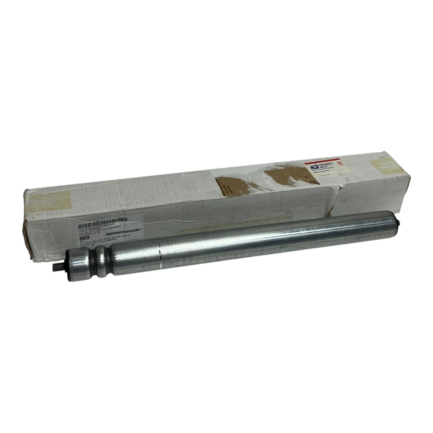 Used Siemens Dematic 149K958H01 Idler Conveyor Roller 48.3mm x 568mm New Surplus