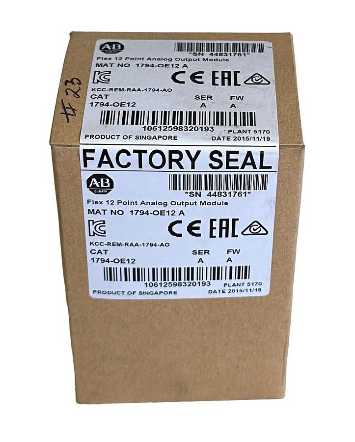 NEW SEALED ALLEN BRADLEY 1794-OE12 /A Flex I/O 12-PT ANALOG OUTPUT 1794OE12