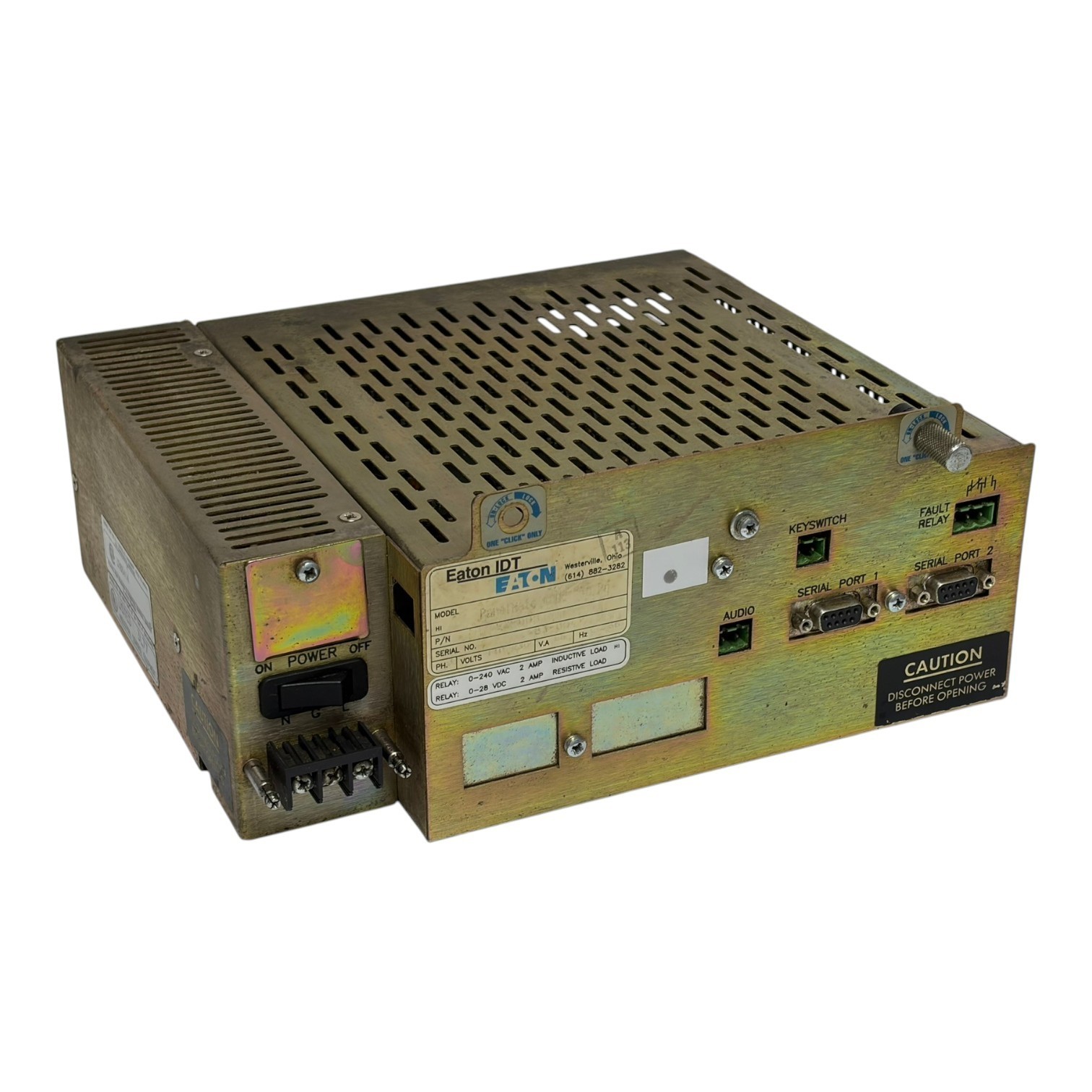 Used Eaton IDT 920083605 PanelMate Power Supply Base Unit Module Serial Ports