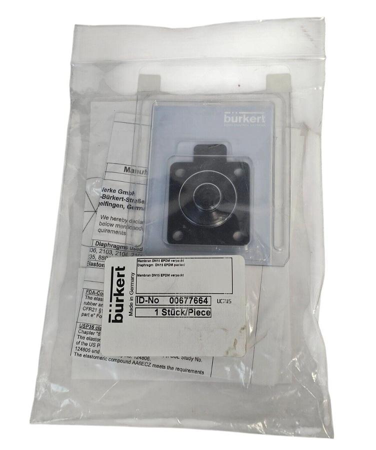 NEW BURKERT 00677664 MEMBRAN DIAPHRAGM 677664 DN15 EPDM